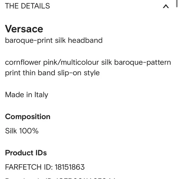 Versace headband - Picture 5 of 8